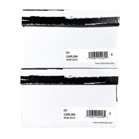 DV BY DOLCE VITA Kids Carlina Rose Gold Glitter Fur-Lined Espadrille Sandals NEW - Picture 7 of 8